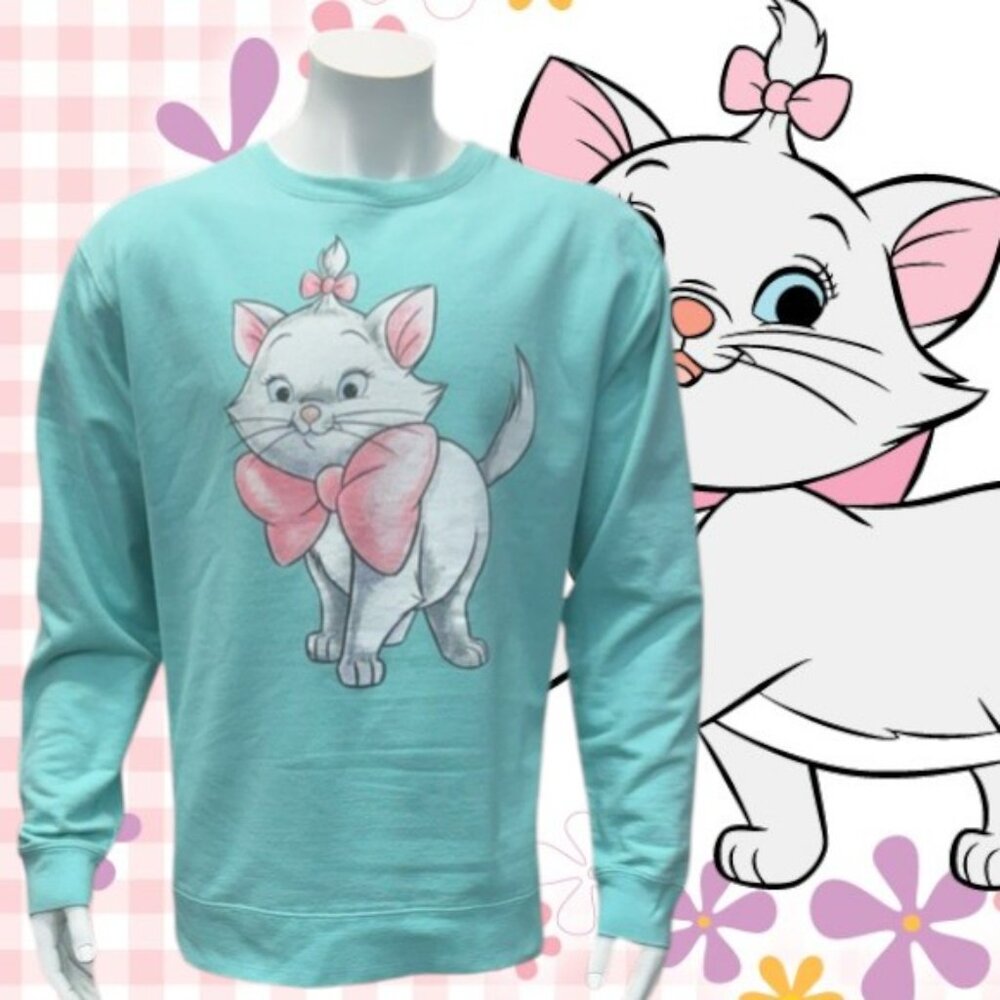 Disney Exclusive Aristocats Marie Portrait Pullover Crewneck Spirit Shirt XL EUC
